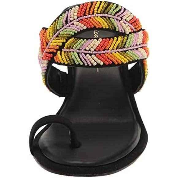 Jessica Simpson Women's Rixei Braided Embellished Heeled Sandal, Black, 10M - Picture 3 of 6